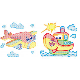 Книга "Водяні розмальовки з кольоровим контуром. Великі машини"