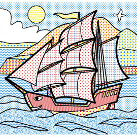 Книга "Водяні розмальовки. Кораблі"