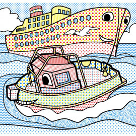 Книга "Водяні розмальовки. Кораблі"