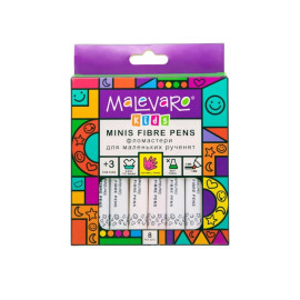Фломастери MINI 8 кольорів, MALEVARO