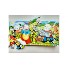 П_А6 укр_"Курочка Ряба" НОВІ ІЛЮСТР. (5 пазлів) /10