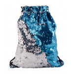 Сумка для взуття, паєтки (срібло/синій) 40*29см 10032