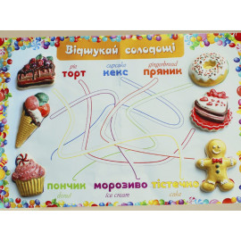 Кондитерська лавка. Гіпсова розмальовка на магнітах