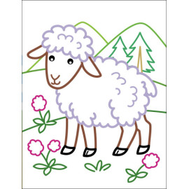 Кольорові зафарбовки : Корівка (у)