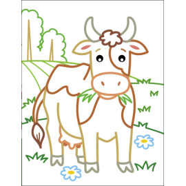 Кольорові зафарбовки : Корівка (у)