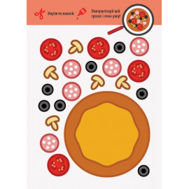 КЕНГУРУ Виріж та наклей 5+ Їжа. Чудові аплікації (Укр)