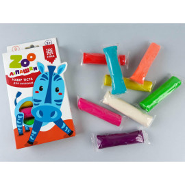 Тісто для ліплення ZOOліпашки Зебра 35г/8кол/8ст