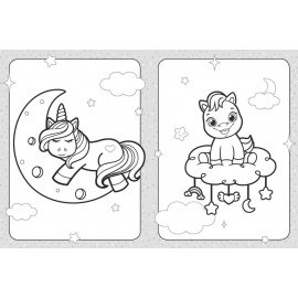 КЕНГУРУ Розмальовка для найменших. Світ поні, лам та єдинорогів  (Укр)