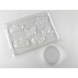 Транспорт. Гіпсова розмальовка на магнітах Транспорт. Гіпсова розмальовка на магнітах