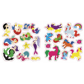 Альбомчик-наліпчик : Чарівні світи. Феї. Поні. Гноми. Русалки (у)