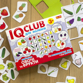 Навчальні пазли.Вивчаємо овочі та фрукти.IQ-club для малюків 13203004У Навчальні пазли.Вивчаємо овочі та фрукти.IQ-club для малюків 13203004У