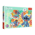 Пазли - (24 елм. МАХІ) - Lilo&Stitch Щасливий день / Trefl