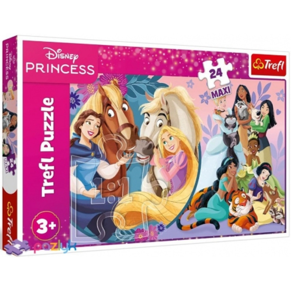 Пазли - (24 елм. МАХІ) — Disney Princess Посмішка дружби / Trefl