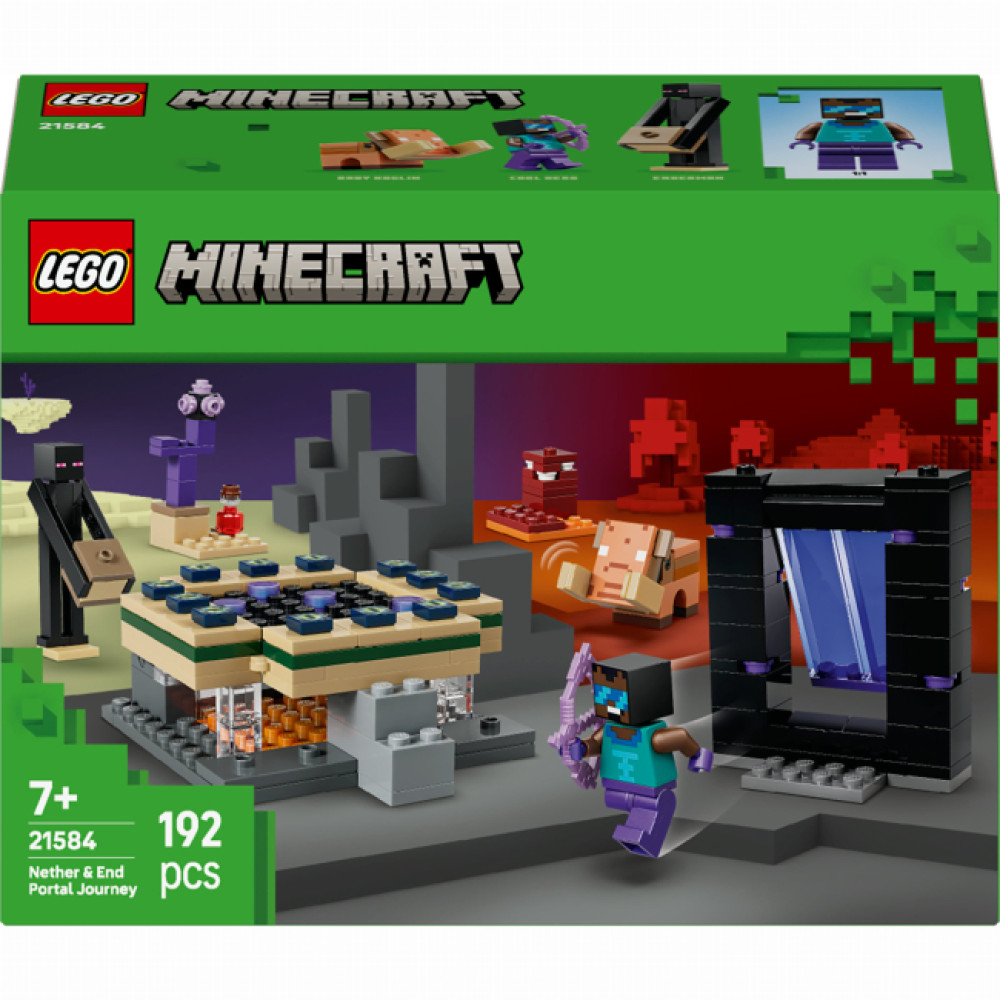 Конструктор LEGO Minecraft Подорож до Нижнього світу та Порталу до Краю