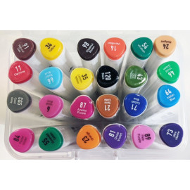 Набор двосторонніх скетч маркеров 24 шт