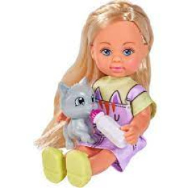 Лялька Еві з кошеням, аксес., 2 види, 3+