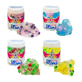 Слайм 71815 (укр) "Mi-mi Slimi - з помпонами" - 0,250 кг, в асорт., в блоці 12 шт, в кор-ці 24 шт