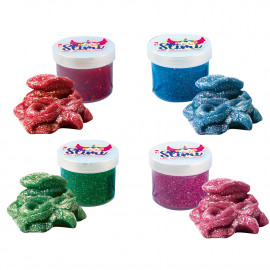 Слайм 71821 (укр) "Mi-mi Slimi - з глітером" - 0,100 кг, в асортименті, в блоці 12 шт, в кор-ці 72 ш