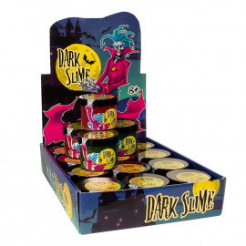 Слайм 71829 (укр) "Dark slime - з декором" - 0,100 кг, в асортименті, в блоці 12 шт, в кор-ці 72 шт