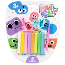 Набір для творчості Mimi clay 8 кольорів Strateg українською мовою (30426)