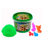 Magic sand зеленого кольору, у відрі 0,500 кг