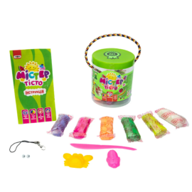 Набір тіста для ліпки 71808 (укр) Містер тісто 12 кольорів, у блістері 10*9см