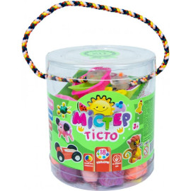 Набір тіста для ліпки 71803 (укр) Містер тісто 18 кольорів, у блістері 10*11см