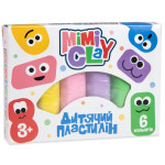 Набір для творчості Mimi clay 6 кольорів (великий) Strateg українською мовою (30423)