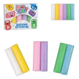 Набір для творчості Mimi clay 6 кольорів (великий) Strateg українською мовою (30423)