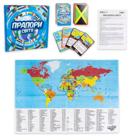 Настільна гра Прапори світу Strateg навчальна українською мовою (30445) Настільна гра Прапори світу Strateg навчальна українською мовою (30445)