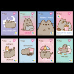Блокнот YES А7/48 кл клей YES Pusheen