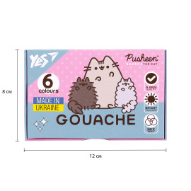 Фарби гуашеві Yes Pusheen 6 кол. 20 мл