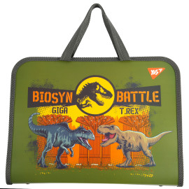 Папка-портфель Yes FC на блискавці з тканинними ручками 