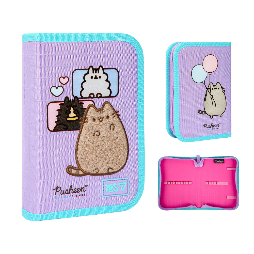 Пенал твердий Yes одинарний без клапана HP-02 Pusheen Summer