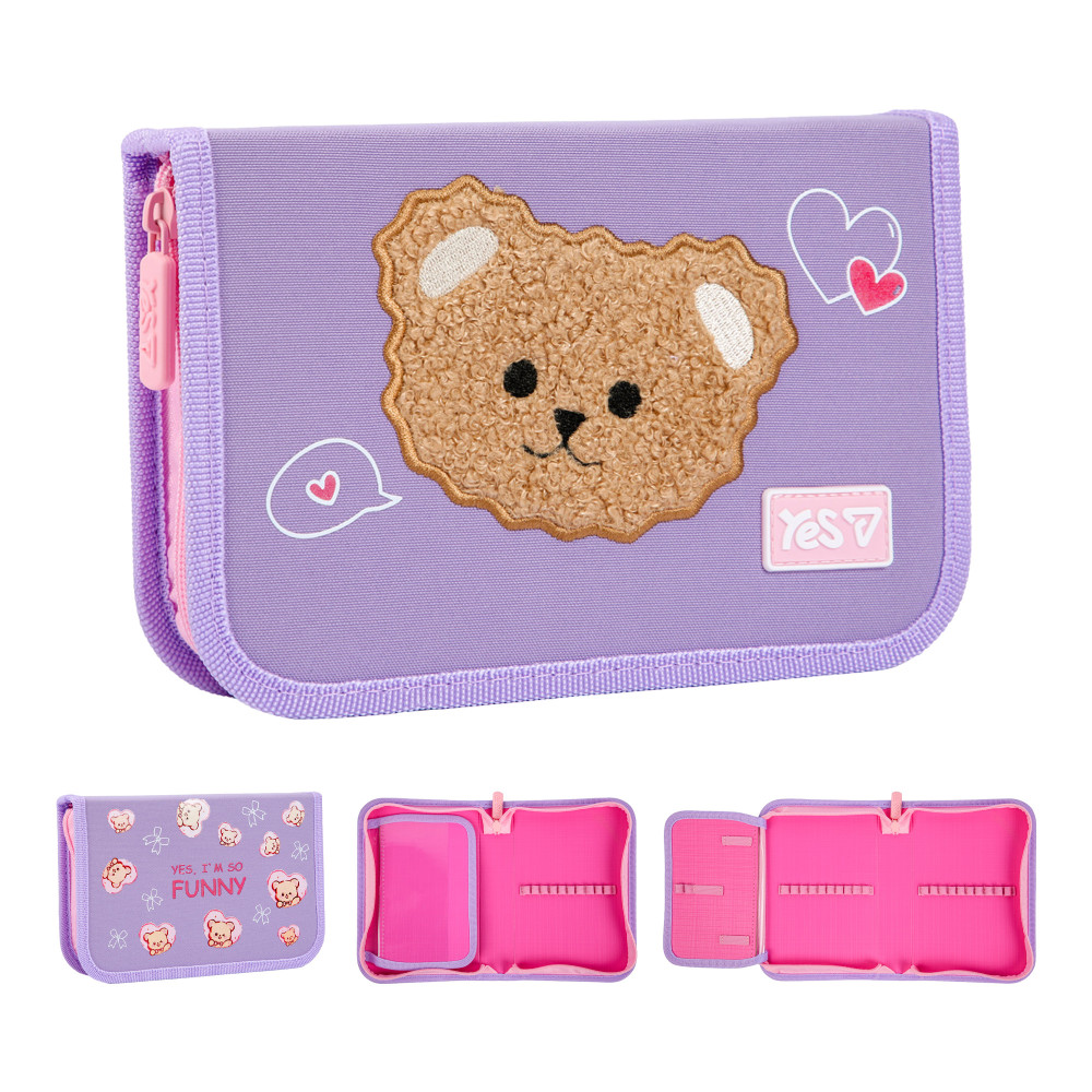 Пенал твердий Yes одинарний з клапаном HP-03 Bear Rules