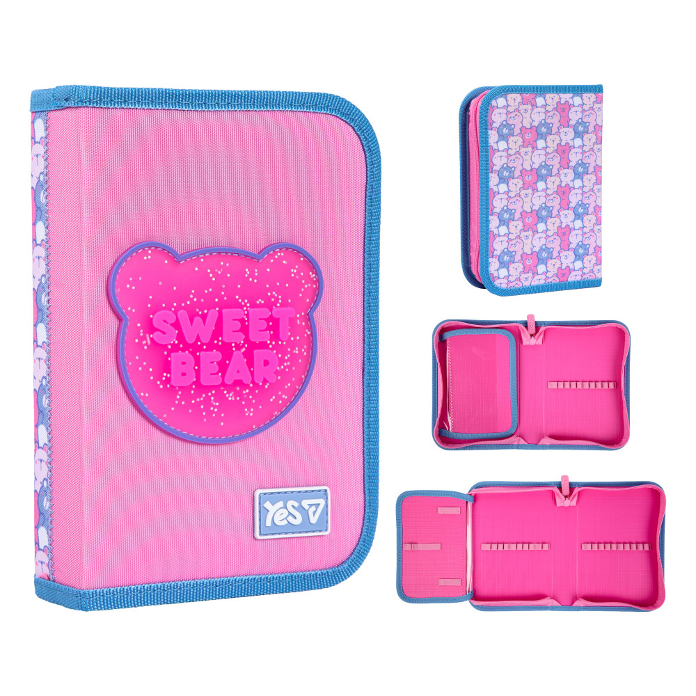 Пенал твердий Yes одинарний з клапаном HP-03 Sweet Bear