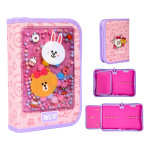 Пенал твердий Yes одинарний з клапаном HP-03 Line Friends Always Together