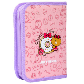 Пенал твердий Yes одинарний з клапаном HP-03 Line Friends Always Together