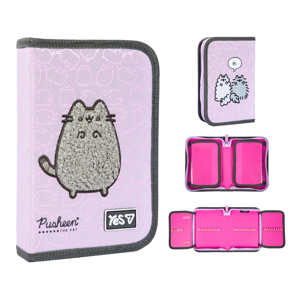Пенал твердий Yes одинарний з двома клапанами HP-04 Pusheen Delicacy
