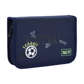 Пенал твердий Yes одинарний з клапаном HP-03 Football
