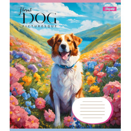 А5/12 лін. 1B Floral dog, зошит учнів.