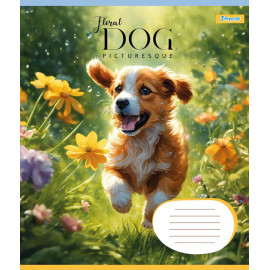 А5/12 лін. 1B Floral dog, зошит учнів.