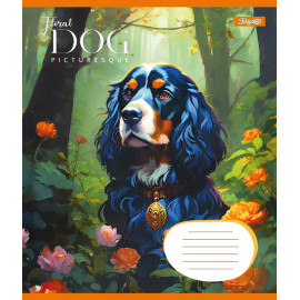 А5/12 лін. 1B Floral dog, зошит учнів.