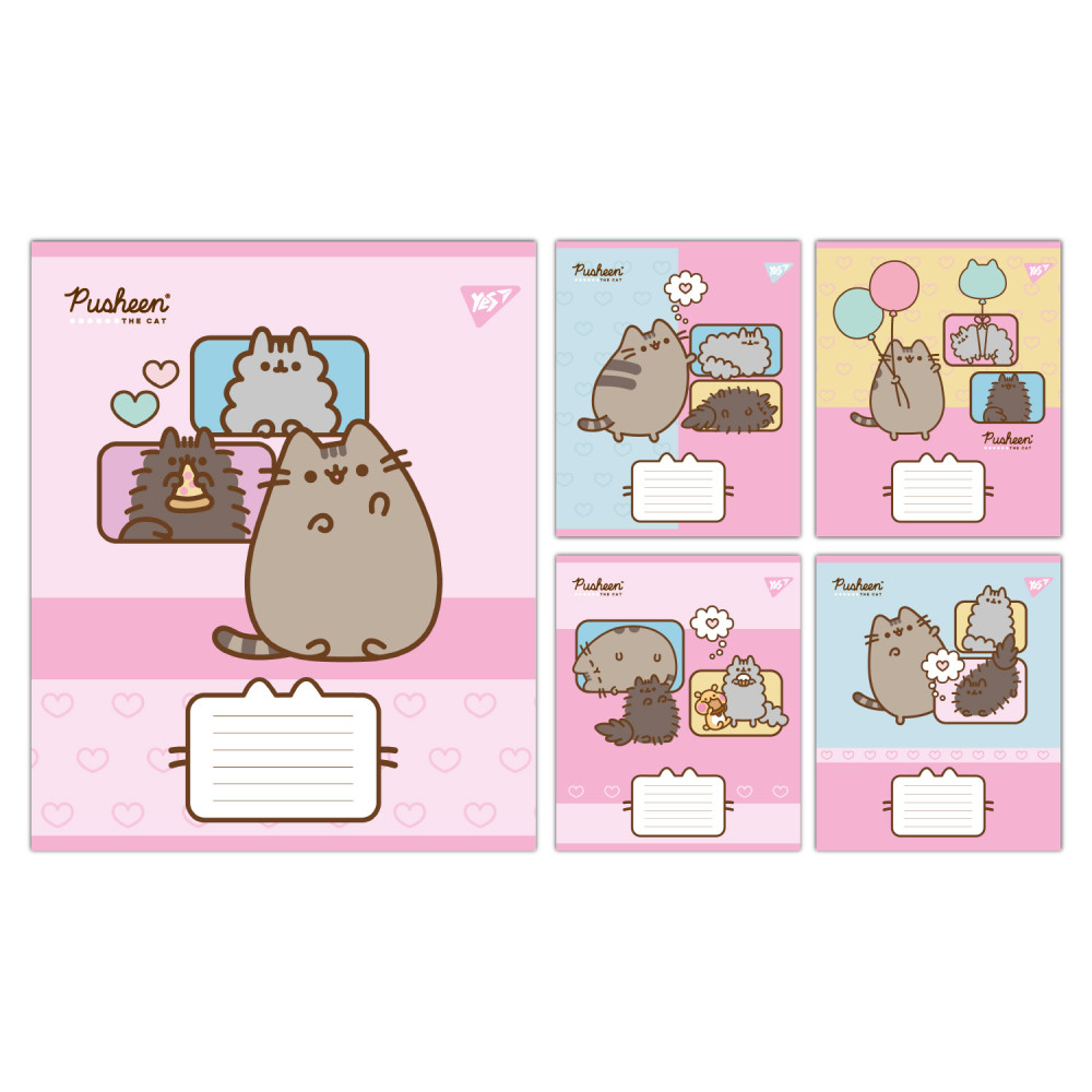 А5/12 лін. Yes Pusheen Funny, зошит учнівський шкільний