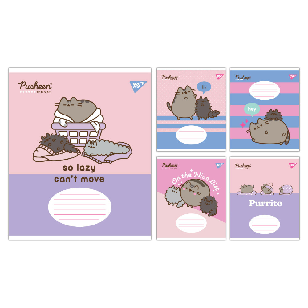 А5/18 кл. Yes Pusheen The Cat, зошит учнівський шкільний
