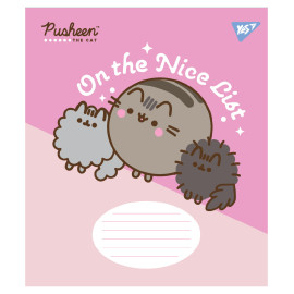 А5/18 кл. Yes Pusheen The Cat, зошит учнівський шкільний