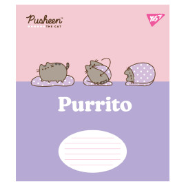 А5/18 кл. Yes Pusheen The Cat, зошит учнівський шкільний