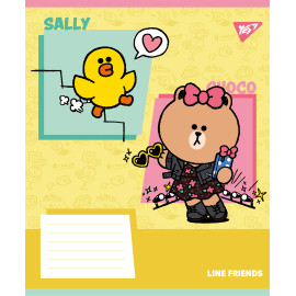 А5/18 лін. Yes Line Friends Funny, зошит учнівський шкільний