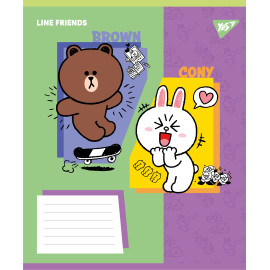 А5/18 лін. Yes Line Friends Funny, зошит учнівський шкільний