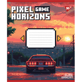 А5/12 лін. Yes Pixel game, зошит учнівський шкільний